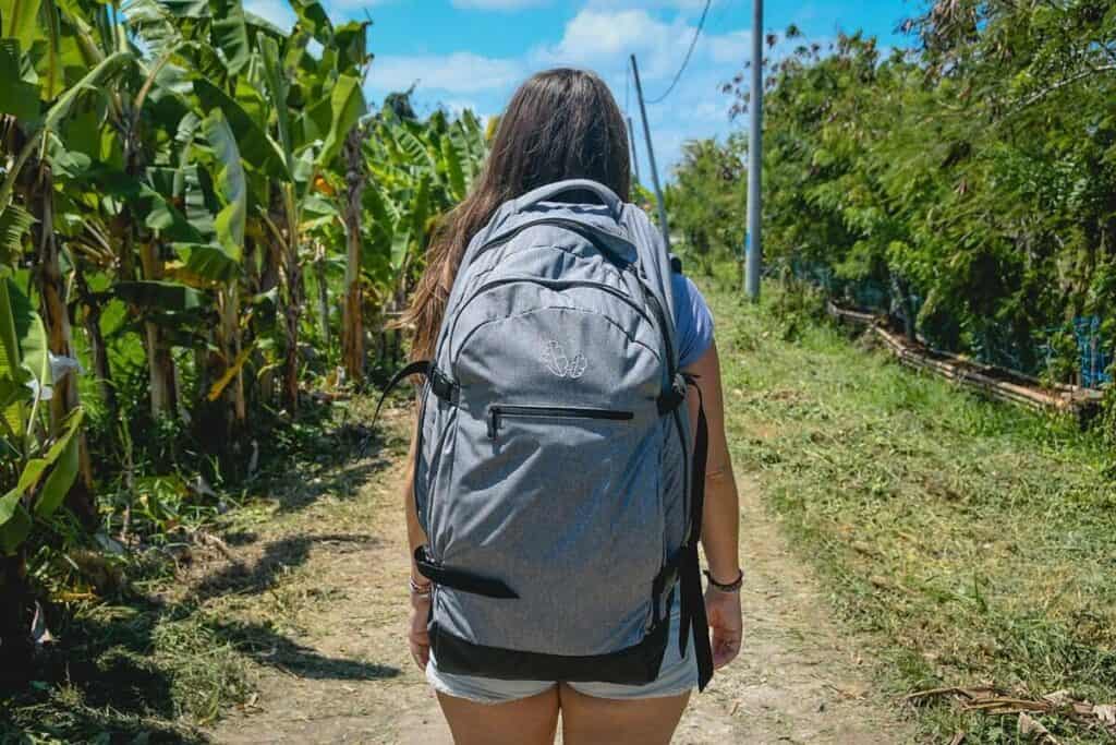 Banana Backpacks packing luggage