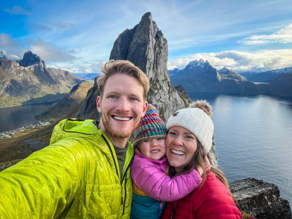 Hiking with a toddler Senja Norway