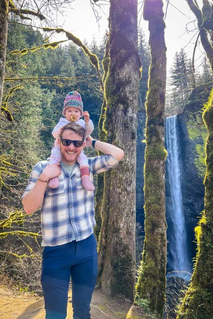 Latourell Falls near Portland, Oregon in the Columbia River Gorge