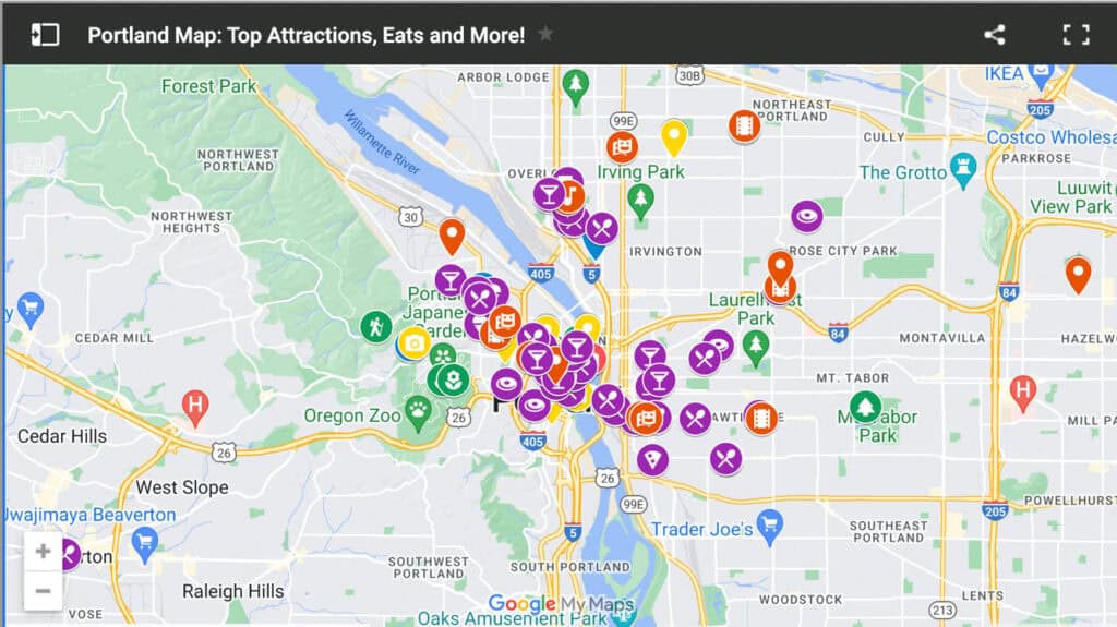 Portland map