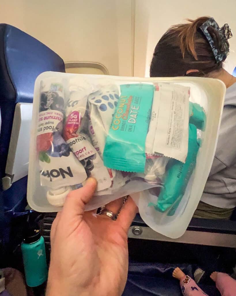 Toddler airplane snacks