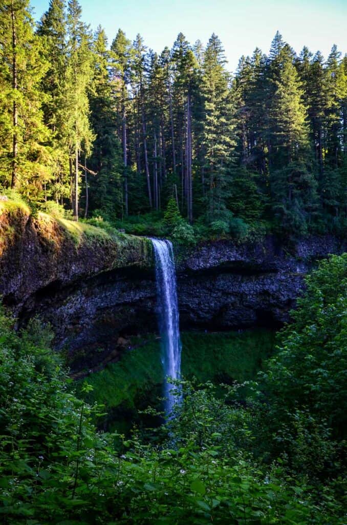 Trail of Ten Falls near Portland in Silver Falls State Park Oregon