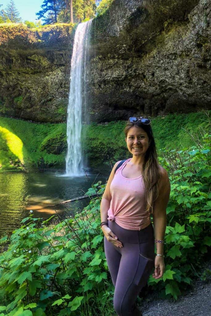 Trail of Ten Falls near Portland in Silver Falls State Park Oregon