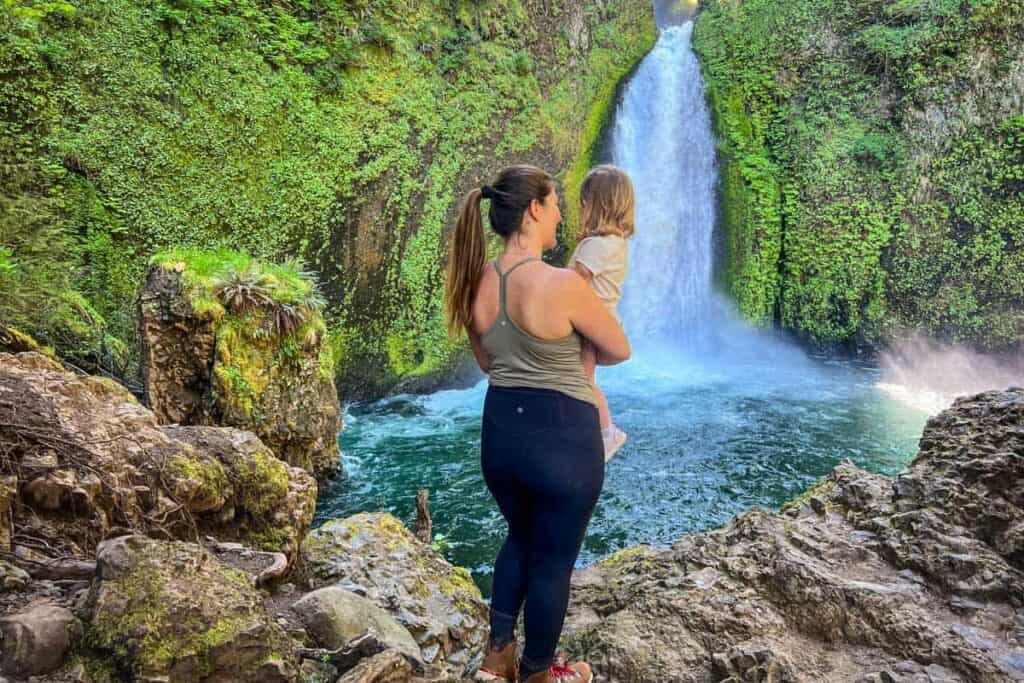 Wahclella Falls near Portland, Oregon in the Columbia River Gorge