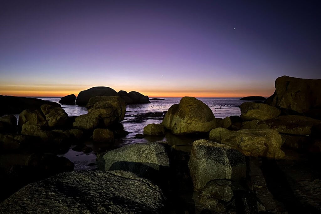 Bakoven Beach Sunset Cape Town