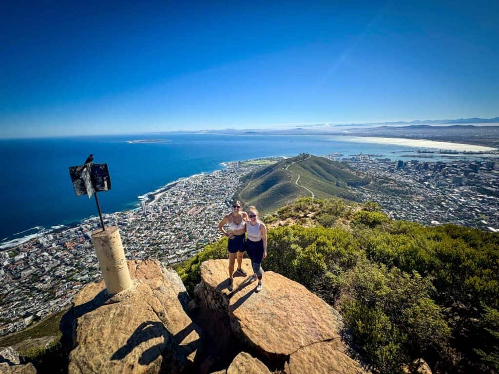 Lion's Head summit with Signal Hill in the background