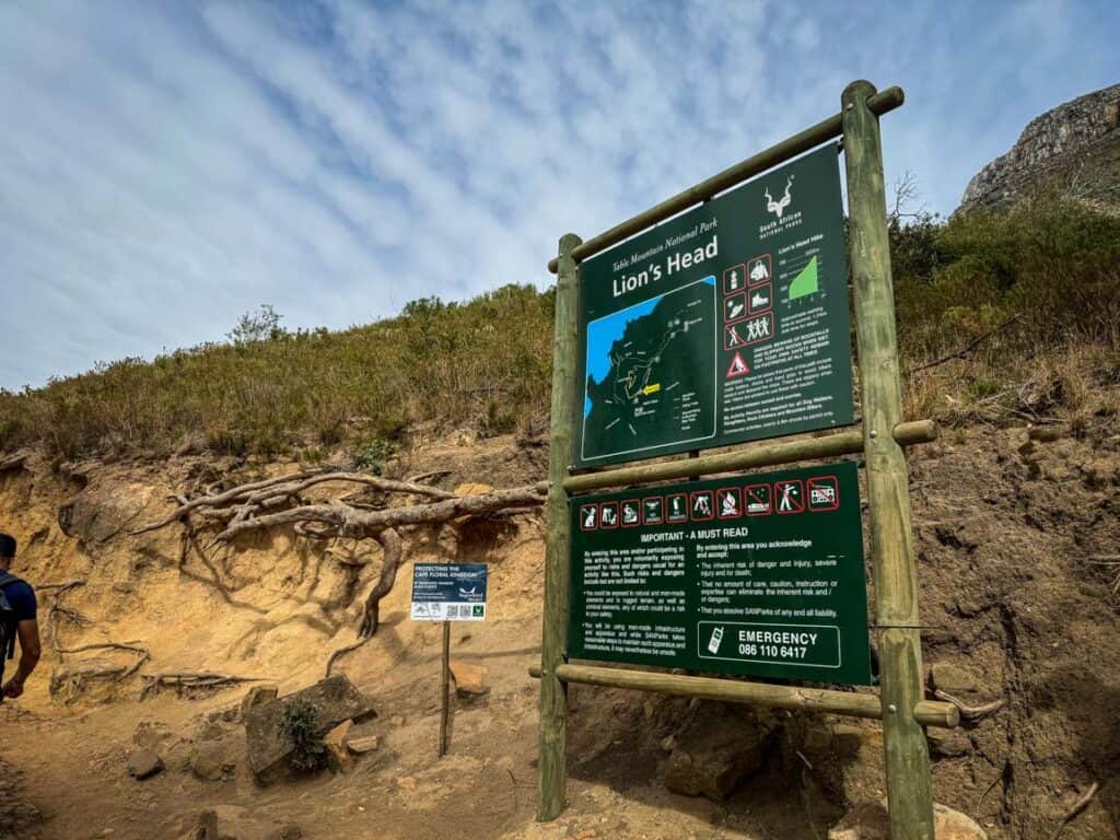 Lion's Head trailhead