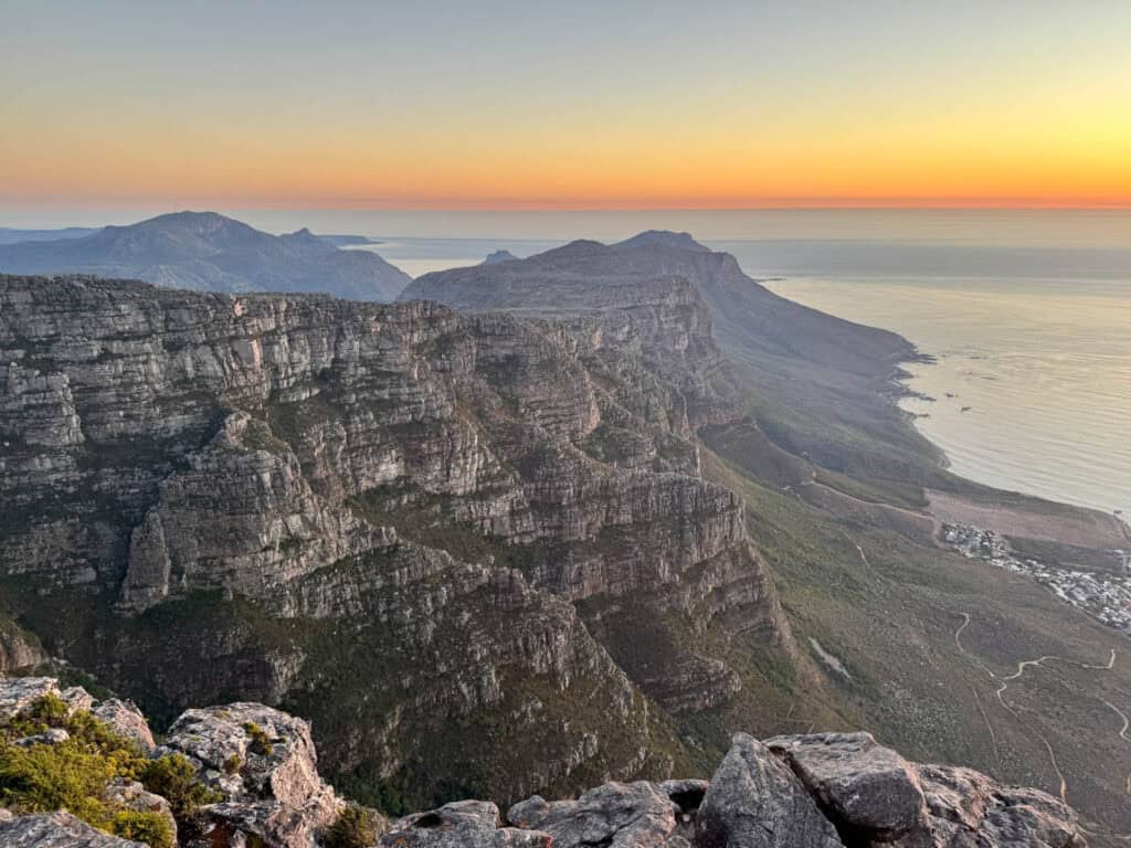 Table Mountain Cape Town sunset